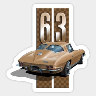 63 corvette Sticker